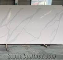 New Calacatta Quartz Slabs Engineer Stones for Countertop