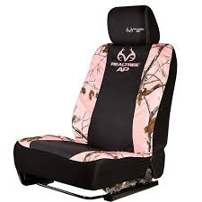 Realtree Pink Camouflage Low Back Bucket Seat Cover Walmart Com Pink Camouflage Bucket Seat Covers Camo Seat Covers