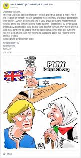 Political cartoons | remembering the second intifada. Fatah Cartoon Portrays Britain And Israel Stabbing Map Of Palestine With Balfour Declaration Pmw Translations