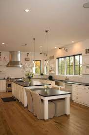27 amazing double island kitchens (design ideas) share. 8 Kitchen Island With Table Attached Ideas Kitchen Design Kitchen Remodel Kitchen