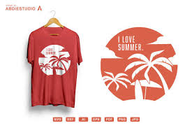 Download I Love Summer Tropical Island Surf Graphic By Abdie Creative Fabrica PSD Mockup Templates