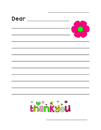 Thank You Letter Template By What S New In Grade Two Tpt