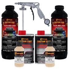 Custom Coat 33446 Desert Tan T80 Urethane Spray On Truck Bed Liner 2 Quart Kit With Spray Gun Walmart Com