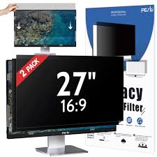 Amazon.com: [2-Pack] 27 Inch Privacy Screen for Computer Monitor 16:9  Aspect Ratio, Eye Protection Anti Blue Light Glare Shield, 27inch Removable  Black Blackout Anti Spy Desktop Security Private Filter : Electronics