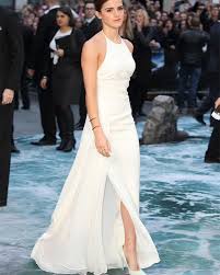 Beim kauf durfte sie sich über eine ersparnis von bis zu 87 prozent freuen. 2016 Weiss Halter Emma Watson Roter Teppich Promi Kleider Seite Schlitz Eine Linie Backless Abendkleid Lange Party Kleider Prom Kleider Dress Pleated Dress Shirts Long Sleevedress Celeb Aliexpress