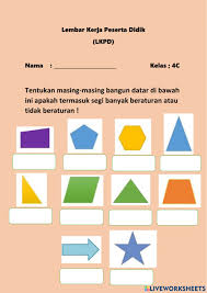 Segi banyak adalah bangun tertutup yang seluruh sisinya dibatasi oleh garis. Segi Banyak Beaturan Dan Tidak Beraturan Worksheet