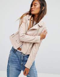 Pull Bear Pu Biker Jacket Leather Look Jackets Faux Leather Biker Jacket Vegan Leather Jacket