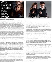 response to why twilight is better than harry potter harry potter vs twilight harry potter funny twilight is better than harry potter