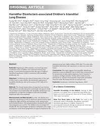 Pdf Humidifier Disinfectant Associated Children S Interstitial Lung Disease