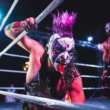 Psycho clown and goya kong are two of the children of the recently deceased 'super porky' (juan luis alvarado nieves) and there was a tribute for the late performer earlier in the show. Psycho Clown Soytotalmentepayaso Facebook