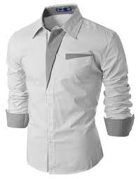 Doublju Mens Casual Pin Stripe Patched Pocket Slim Dress Shirts White Us Xs Doublju Http Www Amazon C Mens Shirt Dress Mens Designer Shirts Men Shirt Style