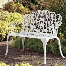 Grape Aluminum Garden Bench Vintage Garden Decor Metal Garden Benches Outdoor Garden Bench