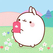 New Gif On Giphy Molang Pusheen Cute Molang Wallpaper