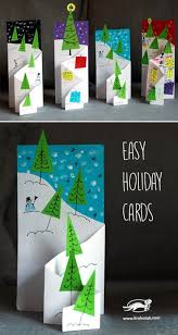 And glue the merry christmas. Easy Holiday Cards Krokotak Simple Holiday Cards Homemade Holiday Cards Simple Christmas Cards