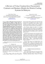 Was incorporated on 2nd november 2010 by a group of energetic and experienced engineers. Pdf A Review Of Value Creation From Procurement Contracts And Business Models For District Cooling Systems In Malaysia Mohamad Syazli Fathi Ph D Academia Edu