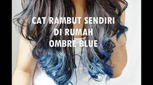 Tutorial cara mewarnai rambut sendiri blue silver ombre. Tutorial Cara Mewarnai Rambut Sendiri Dirumah How I Ombre My Hair Youtube