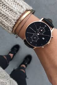 chrono all black croco black and gold watch fashion watches stylish watches