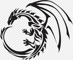 This tattoo is one of the popular tattoo art that anybody wants to consider these tattoo designs. Black Tribal Dragon Illustration Circle Dragon Tattoo Tattoos Png Pngegg