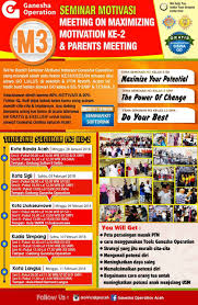 Bimbel pelita memiliki kelas yang akan diisi oleh 5 sampai 10 orang peserta bimbel. Brosur Ganesha Operation 2019 Tulisan