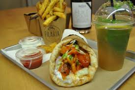 Filakia 9 Rue Mandar Greek Fast Food In Paris Filakia Is One Of The Best Greek Food Restaurants In Paris So Greek Recipes Greek Fast Food Best Greek Food