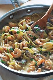 Pates Aux Crevettes Et Champignons Recette Rapide Recette Repas Facile Et Rapide Repas Facile Recette