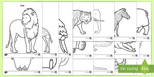 More 100 images of different animals for children's creativity. Animals Under Threat Colouring Sheets Primary Resource