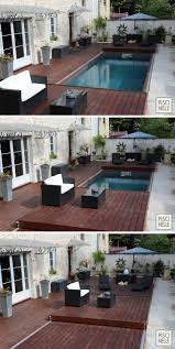 Eine Rollende Poolterrasse Rolling Deck Dient Zum Schutz Und Zur Kleiner Pool Design Pool Terrasse Kleine Hinterhof Pools