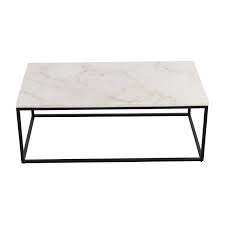 Our custom table bases can turn any space from dull and empty looking, to a vibrant area where everybody would like to hang out. 57 Off White Marble Top And Metal Base Coffee Table Tables