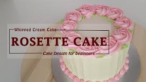 Chocolate flower for cake decoration tutorial using plastic spoon ingredients and tools: Simple Rosette Cake Cake Decorating Idea For Beginners With Whipped Cream Cake Compilation Youtube
