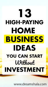 13 Easy Ideas To Start A Business Without Investment In 2020 Home Business Home Based Business Investing