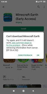 It's also the only one. Can T Download Minecraft Earth Google Play Community