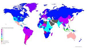 It varies from 16 (in states like alabama, michigan and new asia pacific. Age Of Consent Laws By Country 6460x3520 Mapporn