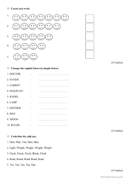 I have designed a lot of printable worksheets, charts, flashcards etc for my grade 1 students. Grade 1 English Worksheet By Tharahai Institution English Esl Worksheets For Distance Learning And Physical Classrooms