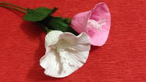 We love paper flowers and have another fantastic set of 3d paper flowers in our brand new paper projects book for kids: How To Make Morning Glory Crepe Paper Flowers Crepe Paper Craft Flowers Paper Flower Tutorial Youtube