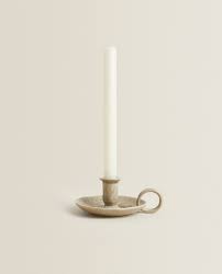 Wall mounted wooden candle holder with mirror & metal candle dish. Cxsg5j4qagsq6m