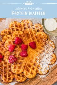 Protein Waffeln Zum Fruhstuck Ein Paar Leckere Waffeln Geniessen Und Das Ganz Ohne Zucker Dieses Rezept Fur Hi Healthy Dessert Recipes Food Smoothie Recipes