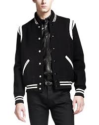 It's a great way to showcase your passion, skill and hard work for now and years to come. Black Letterman Jacket With White Detailing Fashion Outfits