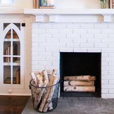 Birch Logs For Fireplace Display Black Laundry Basket Black Laundry Basket Home Decor Baskets White Brick Fireplace