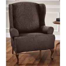 T Cushion Wingback Slipcover Slipcovers For Chairs Wing Chair Slipcovers