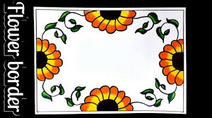 4 In 1 Simple Border Design For Project Assignment Front Page Design Handmade Simple Border Design By Shiva S World 4312 max edging a flower bed with cement pavers project. 4 in 1 simple border design for project