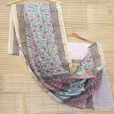 Linen cotton saree