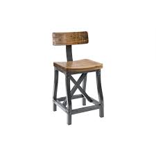 Cheyenne Counter Height Bar Stool W Back Rustic Counter Stools Furniture Abode Company Industrial Counter Stools Counter Stools With Backs Counter Stools