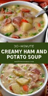 Creamy Ham And Potato Soup Recipe Ham And Potato Soup Ham Soup Recipes Ham Soup