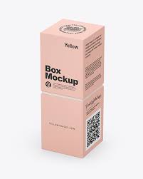 Paper Box Mockup In Box Mockups On Yellow Images Object Mockups