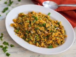 Maharashtrian Style Patichya Kandyachi Zunka Recipe Spring Onions And Besan Sabzi Recipe Zunka Recipe Recipes Spring Onion Recipes