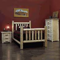 Made in canada, affordable bed frames, dressers, night stands, armoires, and kids discover our wide choice of bedroom furniture, for all tastes and budgets! Log Bedroom Furniture Log Cabin Rustics