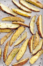 Baked Garlic Potato Wedges Recipe She Wears Many Hats Eten En Drinken Eten Koken