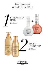 For Weak Dry Hair Use Serie Expert Powermix In Salon To Strengthen Hair And Absolut Repair Lipidium To Boost L Oreal Professionnel Treat Damaged Hair Loreal