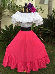 Mexican Dress Fiesta Day Of The Dead 5 De Mayo Wedding Off Shoulder 2pc W Sash Traditional Mexican Dress Mexican Dresses Day Of The Dead Costume Dress