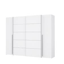 Armoire 2 Portes Battantes 2 Portes Coulissantes Blanc Mat L 270 3 X P 61 2 X H 210 Cm Narago Achat Vente Armoire De Chambre Armoire 2 Portes Blanc Narago Soldes Sur Cdiscount Des Le 20 Janvier Cdiscount